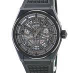 【3年保証】 ゼニス デファイ クラシック ブラック セラミック 49.9000.670/77.R782 黒 バー スケルトン 自動巻き メンズ 腕時計