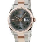 【3年保証】 ロレックス デイトジャスト 36 126231 未使用 ランダム番 K18RG×SS スレート グリーンローマン 自動巻き メンズ 腕時計