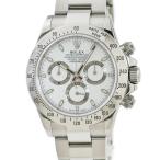 【3年保証】 ロレックス コスモグラフ デイトナ 116520 メーカーOH済 ランダム番 白 バー 梨地バックル 自動巻き メンズ 腕時計