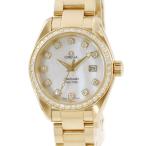 【3年保証】 オメガ シーマスター アクアテラ 2079.75.00 K18YG無垢 純正ダイヤ シェル クオーツ レディース 腕時計