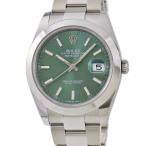 【3年保証】 ロレックス デイトジャスト41 126300 未使用 ランダム番 ミントグリーン バー 2022年新作 自動巻き メンズ 腕時計