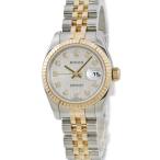 【3年保証】 ロレックス デイトジャスト 26 179173G D番 K18YG×SS コンビ 純正10Pダイヤ 彫コン 自動巻き レディース 腕時計