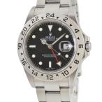【3年保証】 ロレックス エクスプローラー2 16570 F番 黒 GMT ベンツ針 自動巻き メンズ 腕時計