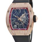 【3年保証】 リシャール・ミル オートマティック RM023 AJ RG メーカーOH済 K18RG無垢 純正ダイヤ スケルトン 自動巻き メンズ 腕時計