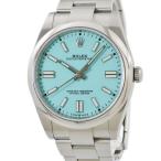 【3年保証】 ロレックス オイスターパーペチュアル 41 124300 ランダム番 ターコイズブルー 水色 2020年 自動巻き メンズ 腕時計