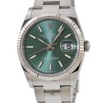 【3年保証】 ロレックス デイトジャスト36 126234 未使用 ランダム番 K18WG×SS コンビ ミントグリーン 2022年新作 自動巻き メンズ 腕時計