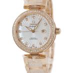 【3年保証】 オメガ デ ヴィル レディマティック CO-AXIAL 425.65.34.20.55.005 未使用 K18RG無垢 純正ダイヤ 自動巻き レディース 腕時計