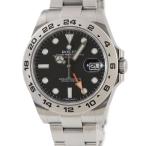 【3年保証】 ロレックス エクスプローラー2 216570 ランダム番 ベンツ針 黒 オレンジ GMT 自動巻き メンズ 腕時計