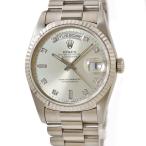 【3年保証】 ロレックス デイデイト 36 18239A S番 K18WG無垢 純正ダイヤ トリチウム プレジデントブレス 自動巻き メンズ 腕時計