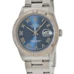 【3年保証】 ロレックス デイトジャスト36 サンダーバード 16264 Y番 K18WG×SS コンビ 青 ローマン 自動巻き メンズ 腕時計