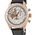 【3年保証】 ゼニス エルプリメロ クロノマスターオープン ムーン＆サンフェイズ 18.2160.4047/01.C713 K18PG無垢 自動巻き メンズ 腕時計