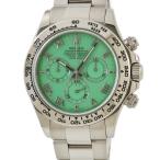 【3年保証】 ロレックス コスモグラフ デイトナ 116509 メーカーOH済 D番 K18WG無垢 クリソプレーズ 緑 自動巻き メンズ 腕時計