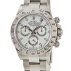 【3年保証】 ロレックス コスモグラフ デイトナ 116520 ランダム番 白 バー 梨地バックル 自動巻き メンズ 腕時計