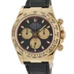 【3年保証】 ロレックス コスモグラフ デイトナ 116518 Z番 K18YG無垢 黒 金目 赤針 赤巻き ポールニューマン 自動巻き メンズ 腕時計