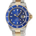 【3年保証】 ロレックス サブマリーナ デイト 16613 K番 青サブ ベンツ針 自動巻き メンズ 腕時計