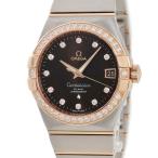 【3年保証】 オメガ コンステレーション CO-AXIAL クロノ 123.25.38.21.63.001 未使用 K18RG×SS 純正ダイヤ 茶 自動巻き メンズ 腕時計