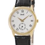 【3年保証】 ピアジェ グベナー 15970 OH済 K18YG無垢 白 ローマン 薄型 手巻き レディース ボーイズ 腕時計