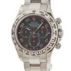 【3年保証】 ロレックス コスモグラフ デイトナ 116509 D番 K18WG無垢 黒 アラビア 赤巻き 赤針 自動巻き メンズ 腕時計