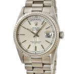 【3年保証】 ロレックス デイデイト 36 18239 T番 K18WG無垢 バー トリチウム プレジデントブレス 自動巻き メンズ 腕時計