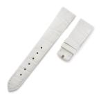 【3年保証】 パテックフィリップ 未使用 純正クロコベルト 革ベルト バンド 17mm 白 レディース 腕時計