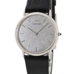 【3年保証】 クレドール 7770-6080 Pt900無垢 バー 薄型 クオーツ メンズ レディース 腕時計