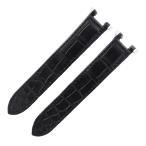 オーダー品 パシャ用 クロコバンド 未使用 汎用 他社製 ベルト ストラップ Dバックル用 18ｍｍ 黒 メンズ 腕時計