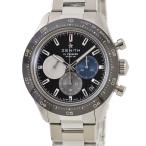 【3年保証】 ゼニス クロノマスター スポーツ エルプリメロ 03.3100.3600/21.M3100 未使用 黒 グレー 青 バー 自動巻き メンズ 腕時計