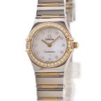 【3年保証】 オメガ コンステレーション マイチョイス 1376.75.00 K18YG×SS コンビ 純正ダイヤ シェル クオーツ レディース 腕時計