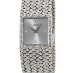 【3年保証】 ピアジェ トラディション 9131D2 OH済 K18WG無垢 純正4Pダイヤ 角型 ジュエリーウォッチ 手巻き レディース 腕時計