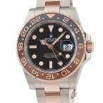 【3年保証】 ロレックス GMTマスター2 126711CHNR ランダム番 K18RG×SS コンビ カフェオレ ルートビア 黒 自動巻き メンズ 腕時計