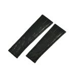 【3年保証】 ロレックス コスモグラフデイトナ用クロコバンド 未使用 純正 クロコ ベルト ストラップ 腕時計 20ｍｍ 黒 メンズ 腕時計