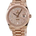 【3年保証】 ロレックス デイデイト 40 228235 ランダム番 K18RG無垢 純正ダイヤ プレジデントブレス 自動巻き メンズ 腕時計