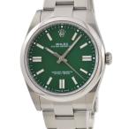 【3年保証】 ロレックス オイスターパーペチュアル 41 124300 ランダム番 グリーン 緑 バー 自動巻き メンズ 腕時計