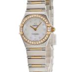 【3年保証】 オメガ コンステレーション マイチョイス 1365.75.00 K18YG×SS コンビ 純正ダイヤ シェル クオーツ レディース 腕時計