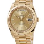 【3年保証】 ロレックス デイデイト40 228238 未使用 ランダム番 K18YG無垢 シャンパン バー プレジデントブレス 自動巻き メンズ 腕時計