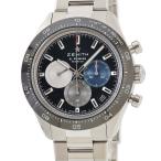 【3年保証】 ゼニス クロノマスター スポーツ エルプリメロ 03.3100.3600/21.M3100 黒 グレー 青 バー 自動巻き メンズ 腕時計