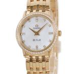 【3年保証】 オメガ デ ヴィル プレステージ 413.55.27.60.55.001 純正ダイヤ シェル クオーツ レディース 腕時計