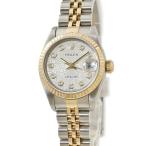 【3年保証】 ロレックス デイトジャスト 26 79173G OH済 Y番 K18YG×SS コンビ 純正10Pダイヤ 彫コン 自動巻き レディース 腕時計