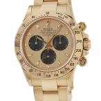 【3年保証】 ロレックス コスモグラフ デイトナ 116528 K番 K18YG無垢 シャンパン 黒目 赤巻 ポールニューマン 自動巻き メンズ 腕時計