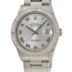 【3年保証】 ロレックス デイトジャスト36 サンダーバード 16264 Y番 K18WG×SS コンビ グレー ローマン 自動巻き メンズ 腕時計