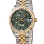 【3年保証】 ロレックス デイトジャスト31 フローラル 278273 新品 ランダム K18YG×SS 純正ダイヤ 自動巻き レディース ボーイズ 腕時計