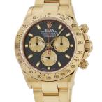 【3年保証】 ロレックス コスモグラフ デイトナ 116528 P番 K18YG無垢 黒 金目 赤巻 赤針 ポールニューマン 自動巻き メンズ 腕時計