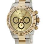 【3年保証】 ロレックス コスモグラフ デイトナ 16523 U番 エルプリメロ K18YG×SS コンビ シャンパン トリチウム 自動巻き メンズ 腕時計