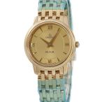 【3年保証】 オメガ デ ヴィル プレステージ 424.50.27.60.08.001 未使用 K18YG無垢 シャンパン ローマン クオーツ レディース 腕時計