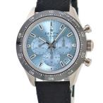 【3年保証】 ゼニス クロノマスタースポーツ ヨシダスペシャル 65.3104.3600/52.C920 K18WG無垢 水色 バー 限定 自動巻き メンズ 腕時計