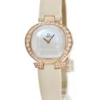 【3年保証】 オメガ オメガマニア 5885.70.56 K18RG無垢 純正ダイヤ シェル Ωマーク型 希少 クオーツ レディース 腕時計