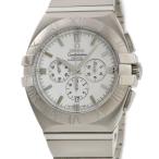 【3年保証】 オメガ コンステレーション ダブルイーグル CO-AXIAL クロノグラフ 1514.20.00 白 バー 自動巻き メンズ 腕時計