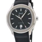 【3年保証】 ピアジェ POLO ポロ デイト ウォッチ G0A47014 黒 バー スーパールミノバ 水平ギヨシェ 自動巻き メンズ 腕時計