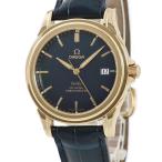 【3年保証】 オメガ デ ヴィル CO-AXIAL クロノメーター 4631.81.33 K18YG無垢 青 バー 自動巻き メンズ 腕時計