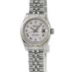 【3年保証】 ロレックス デイトジャスト 26 179174NR OH済 Z番 K18WG×SS シェル ミリヤード ローマン 希少 自動巻き レディース 腕時計